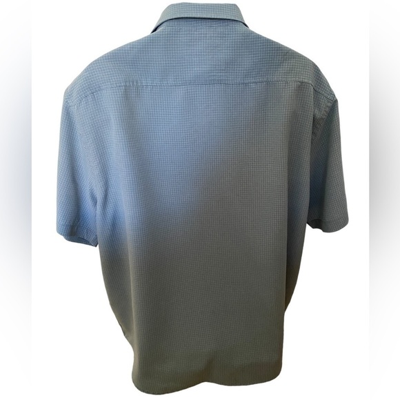 Tony HAWK Blue Checkered Short Sleeve Collared Shirt Men XXL - Picture 4 of 6